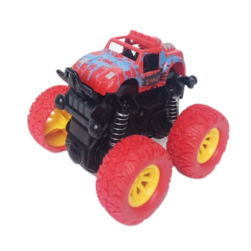 Masina de teren 4X4 cu pullback, Rosu, 10 cm